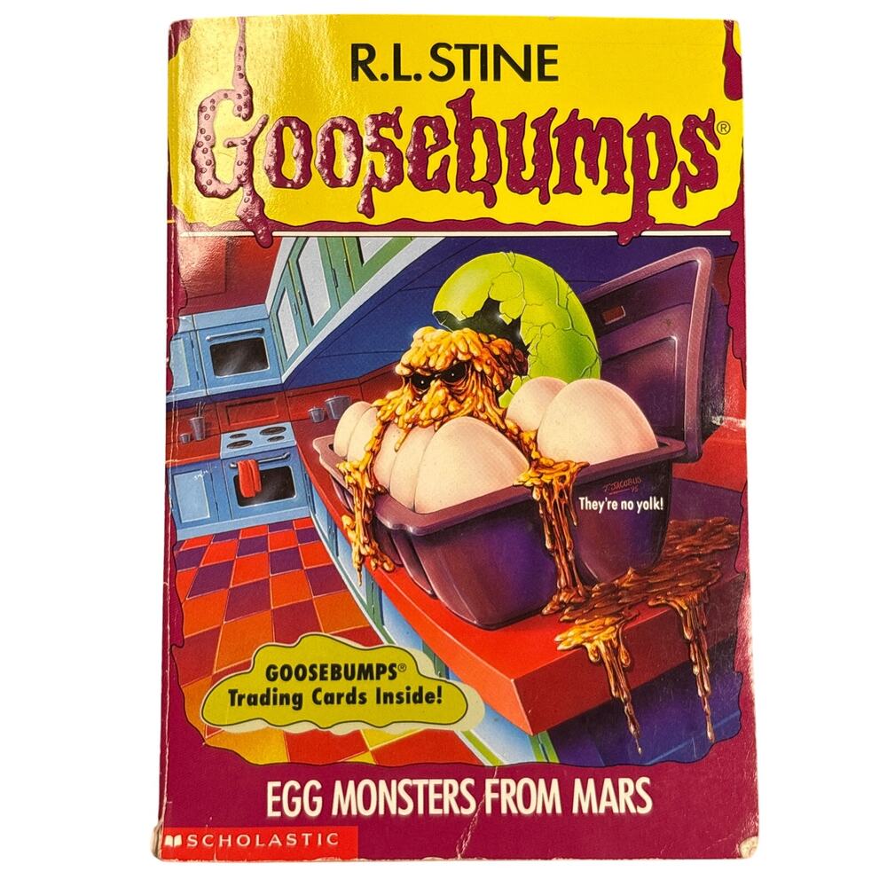 Goosebumps egg monsters from Mars by R.L Stine #42 1st print no cards